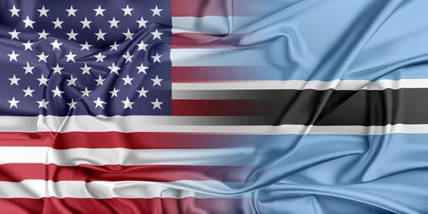 USA und Botswana — Stockfoto