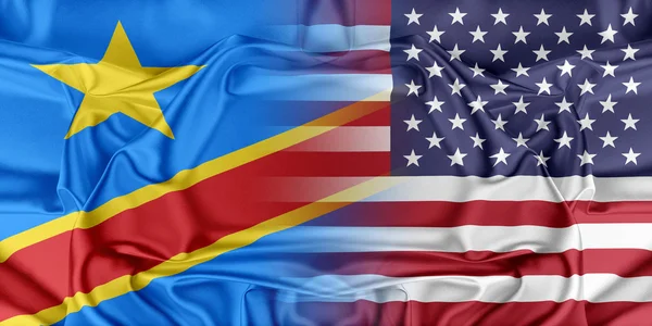 EUA e República Democrática do Congo — Fotografia de Stock