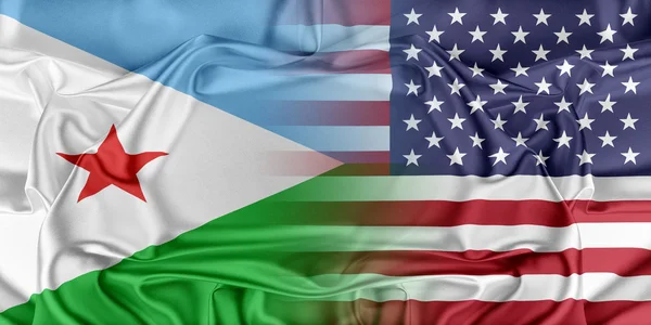 USA and Djibouti — Stock Photo, Image