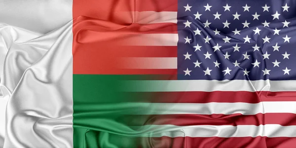 Yhdysvallat ja Madagaskar — kuvapankkivalokuva