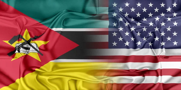 Estados Unidos y Mozambique — Foto de Stock