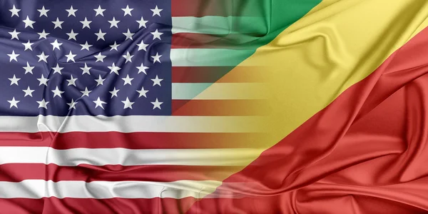 EUA e República do Congo — Fotografia de Stock