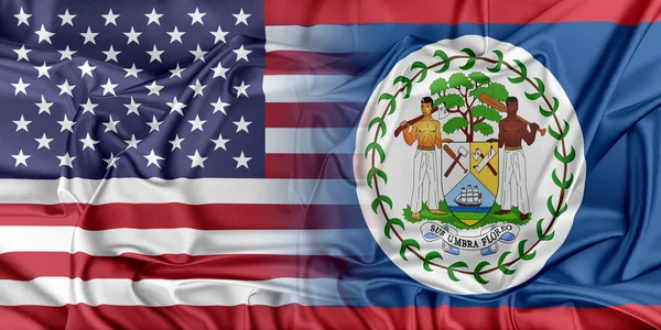 Estados Unidos y Belice — Foto de Stock