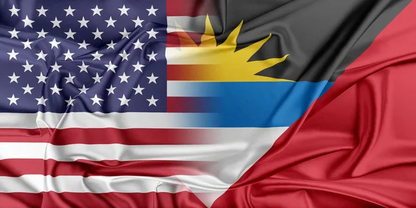 Estados Unidos y Antigua Barbuda — Foto de Stock