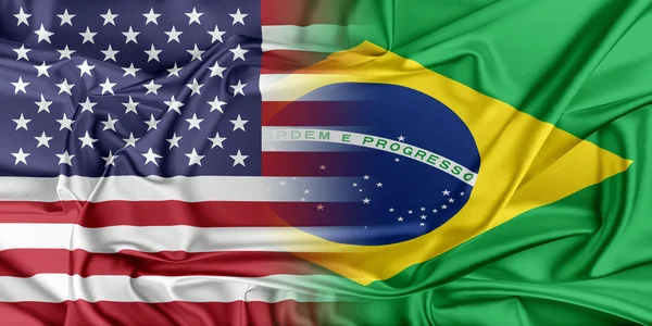 USA and Brazil — Stock Photo, Image