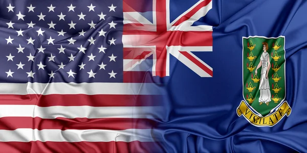 USA och Brittiska Jungfruöarna — Stockfoto