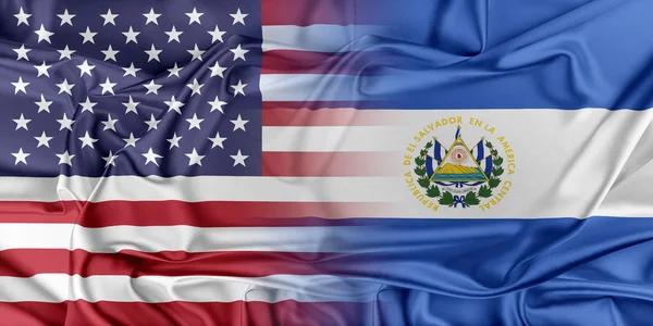США і Ель-Сальвадор — стокове фото