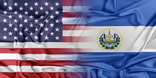 USA und El salvador — Stockfoto