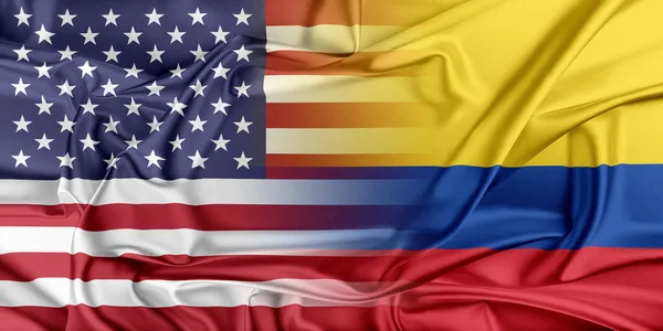 USA and Colombia — Stock Photo, Image