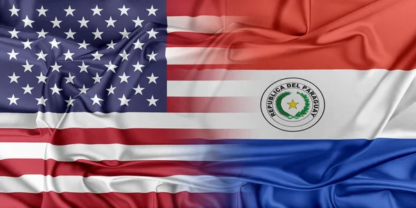 Estados Unidos y Paraguay — Foto de Stock