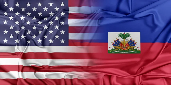USA och Haiti — Stockfoto