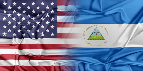 Estados Unidos y Nicaragua — Foto de Stock