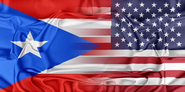 Estados Unidos y Puerto Rico — Foto de Stock