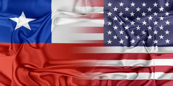 USA und Chile — Stockfoto