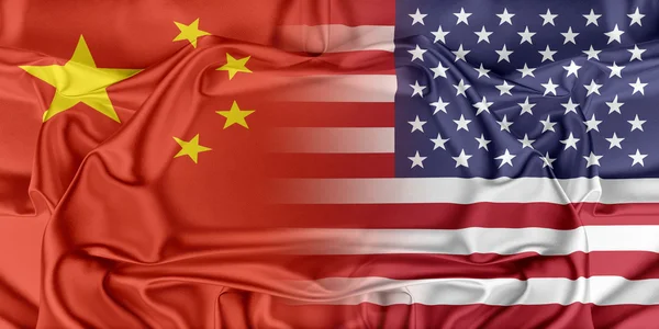 Estados Unidos y China — Foto de Stock