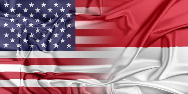 USA and Indonesia — Stock Photo, Image