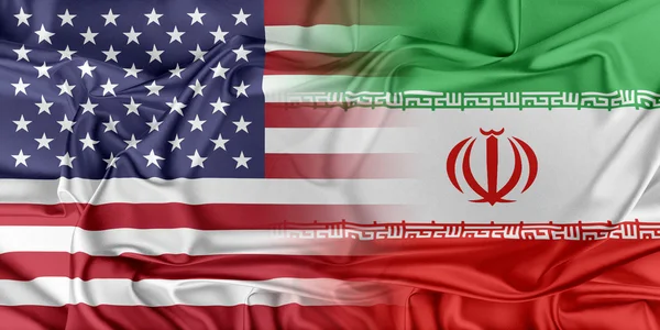 USA and Iran — Stock Photo, Image