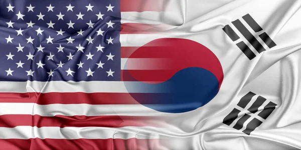 ABD ve Güney Kore — Stok fotoğraf
