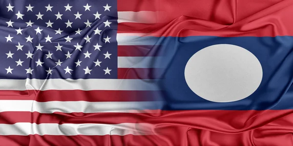 ABD ve laos — Stok fotoğraf