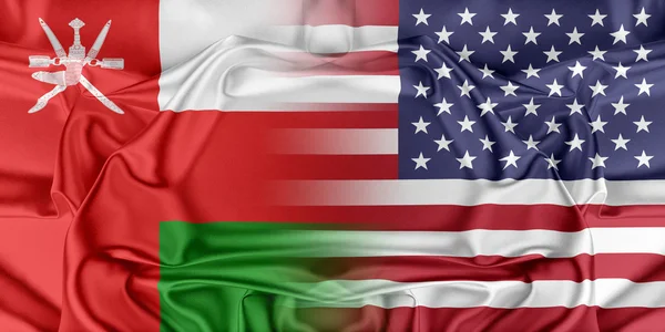 USA och Oman — Stockfoto