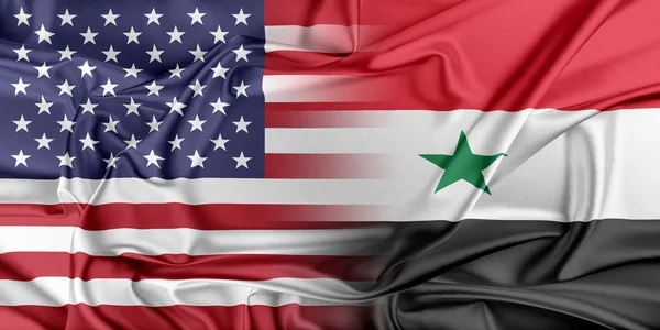 USA and Syria — Stock Photo, Image