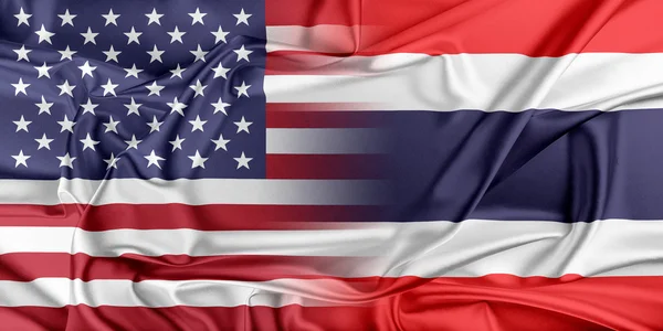 EUA e Tailândia — Fotografia de Stock