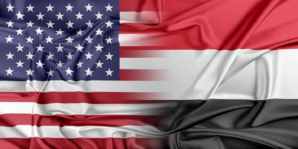 USA and Yemen — Stock Photo, Image