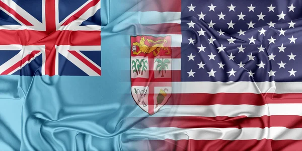 Estados Unidos y Fiji — Foto de Stock