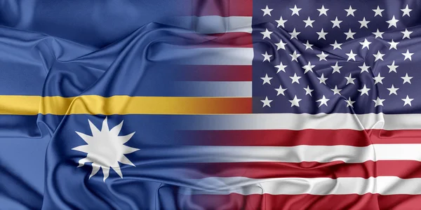США и Науру — стоковое фото
