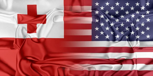 USA and Tonga — Stock Photo, Image