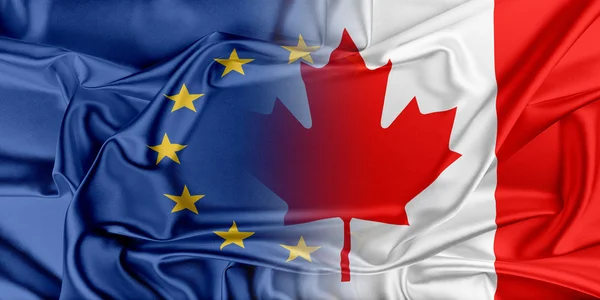 Europese Unie en Canada. — Stockfoto