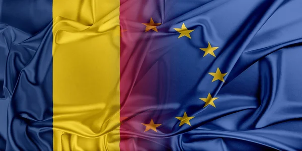 Evropská unie a Čad. — Stock fotografie