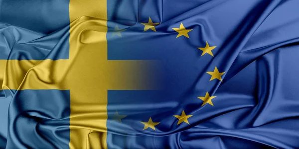Європейський Союз та Швеції. — стокове фото