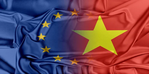 Unión Europea y Vietnam . — Foto de Stock