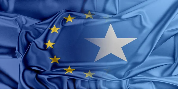 Europese Unie en Somalië. — Stockfoto