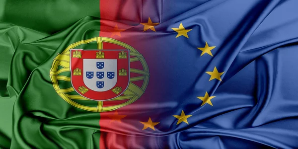 Unii Europejskiej i Portugalii. — Zdjęcie stockowe