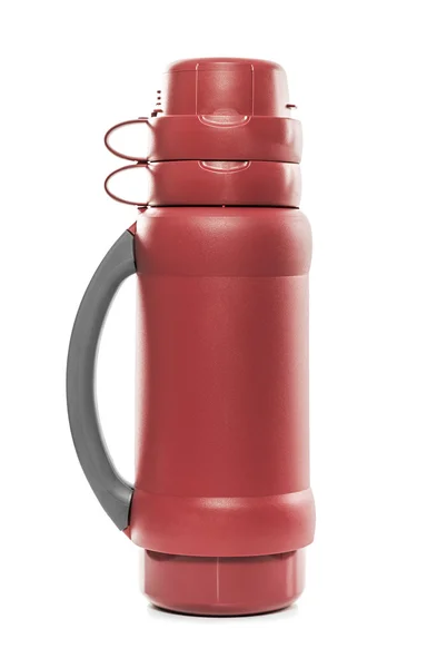 A garrafa térmica vermelha . — Fotografia de Stock