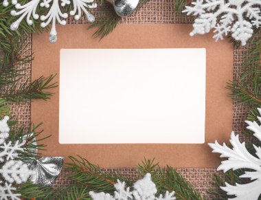 Noel resimlerinizi barındırmak için çerçeve.