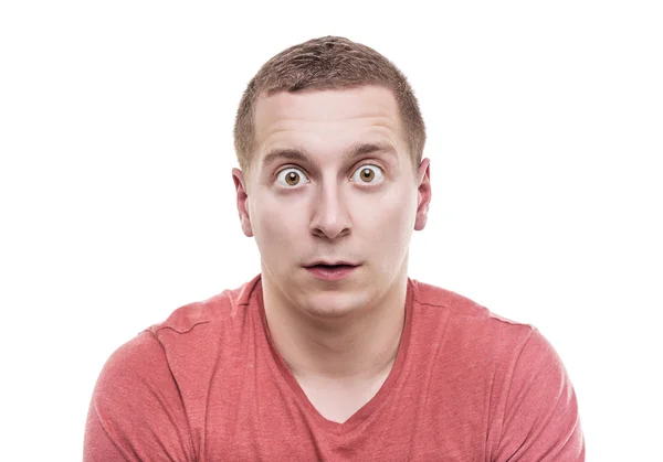 Man is very surprised. — Stock Photo, Image