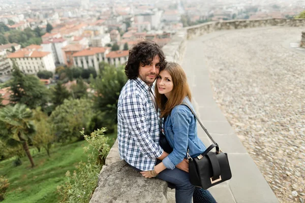 Italian happy couple — Stock Photo, Image