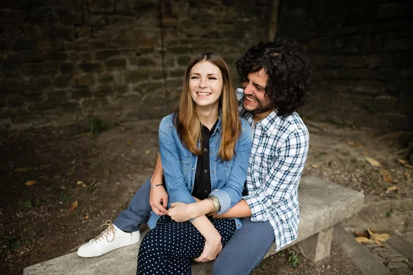 Italian happy couple — Stock Photo, Image