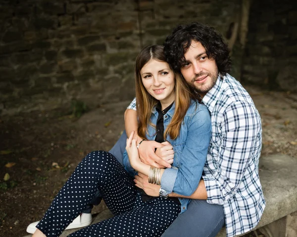 Italian happy couple — Stock Photo, Image