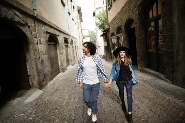 Italský šťastný pár — Stock fotografie