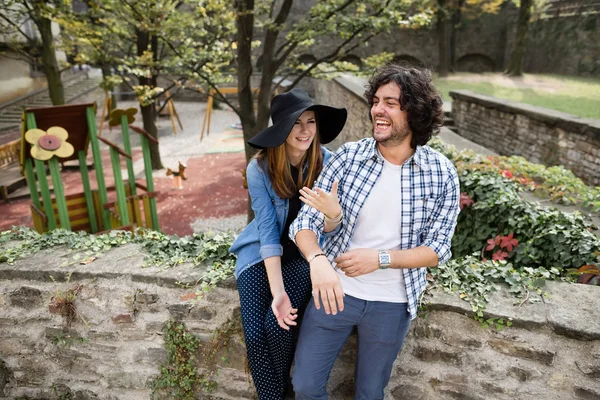 Italian happy couple — Stock Photo, Image