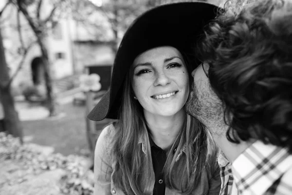 Italian happy couple — Stock Photo, Image