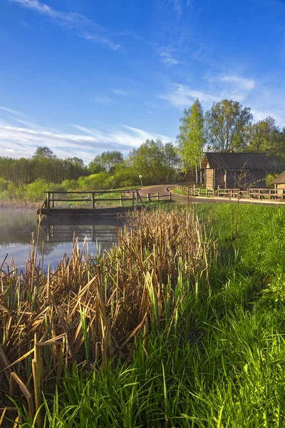 Paisagem rural russa perto de Pskov — Fotografia de Stock