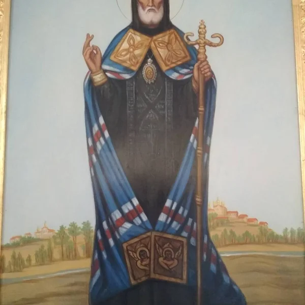 Άγιος Μητροπολίτης Βορονέζ Νέος 2021 Yaer Ελαιογραφία Επισκοπικός Μανδύας — Φωτογραφία Αρχείου