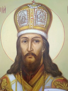 Piskopos Demetrios, Rostov Piskoposu, yeni 2021 Yer, Smolensk, yağlı boya tablo.