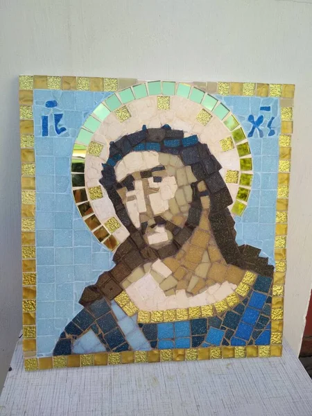 Jesus Christus Dornenbaum Neu 2021 Yaer Smolensk Mosaik — Stockfoto