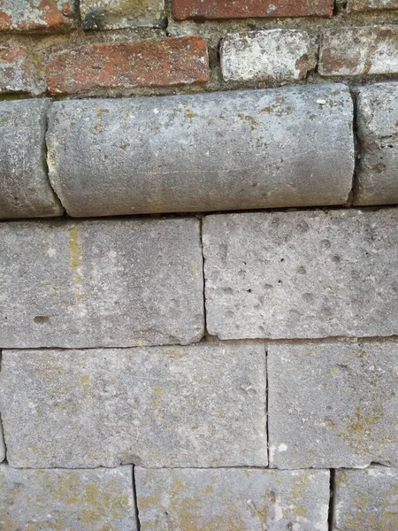 White Stone Wall Texture White Stone Laid Neatly Wall Old — Stock Photo, Image